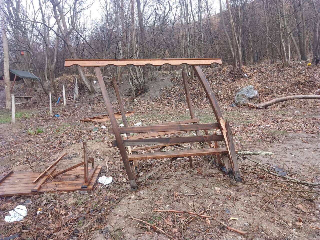 Konya’da 500 yıllık çınar ağacı rüzgara dayanamadı 6